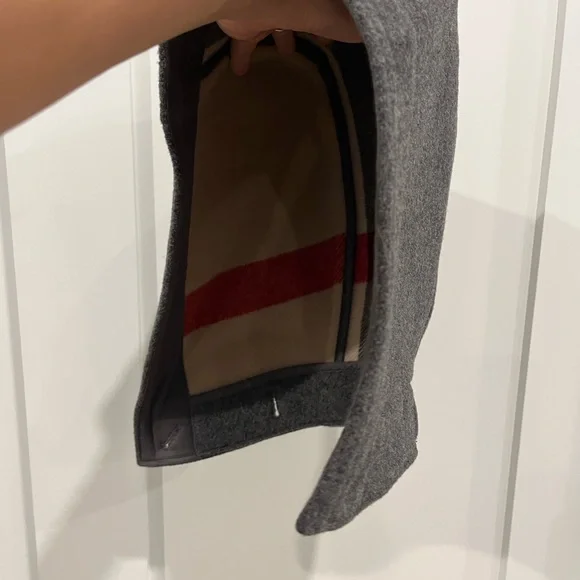 Burberry Brit Charcoal Pea Coat - Picture 10 of 11